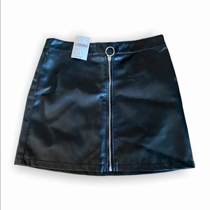 Faux Leather Skirt
